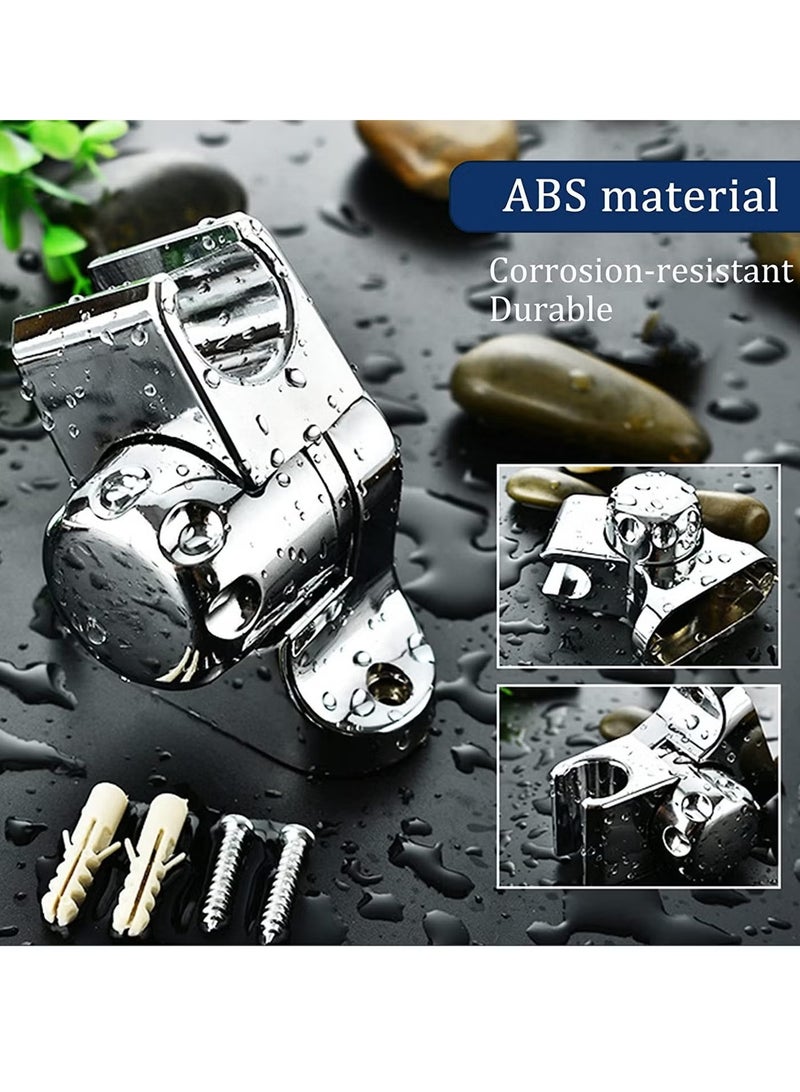 ستة بنسات حامل رأس الدش، حامل دش قابل للتعديل لرأس الدش اليدوي، حوامل دش بخاخ للحمام المنزلي - Image 5